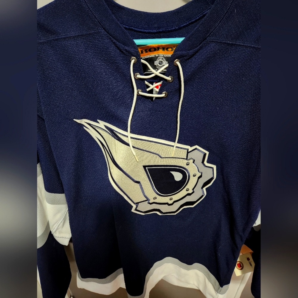 Rare Vintage NHL Edmonton Oilers Oil Drop Koho Mens 3rd Jersey